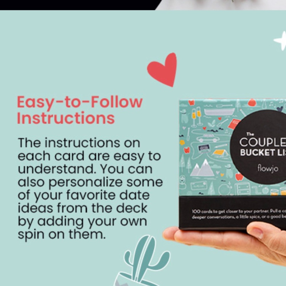 The Couples Bucket List By Flowjo Activity Cards NWT - Picture 6 of 10